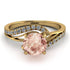 Twist Shank Morganite Engagement Ring - Maria No. 901 image 2