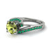 Twist Shank Peridot Engagement Ring - Maria No. 706 image 3