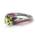 Twist Shank Peridot Engagement Ring - Maria No. 712 image 3