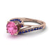 Twist Shank Pink Moissanite Engagement Ring - Maria No. 814 image 3