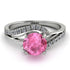 Twist Shank Pink Moissanite Engagement Ring - Maria No. 803 image 2