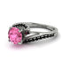 Twist Shank Pink Moissanite Engagement Ring - Maria No. 809 image 3