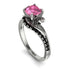 Twist Shank Pink Moissanite Engagement Ring - Maria No. 809 image 1