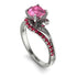 Twist Shank Pink Moissanite Engagement Ring - Maria No. 812 image 1