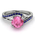 Twist Shank Pink Moissanite Engagement Ring - Maria No. 815 image 2