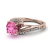 Twist Shank Pink Moissanite Engagement Ring - Maria No. 802 image 3