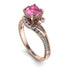 Twist Shank Pink Moissanite Engagement Ring - Maria No. 802 image 1