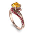 Twist Shank Yellow Diamond Engagement Ring - Maria No. 1011 image 1