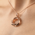 Stunning Three-Round Intertwined Necklace - Angela No. 2