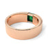 Princess Cut Emerald Solitaire Wedding Band - Lane No. 5 image 4