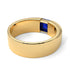Princess Cut Sapphire Solitaire Wedding Band - Lane No. 13 image 4