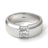 Princess Cut Diamond Solitaire Wedding Band - Lane No. 3 image 3