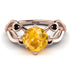 Yellow Diamond Blossom 14K Golden Nature Inspired Engagement Ring - Haley No. 1008 image 2