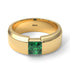 Princess Cut Emerald Solitaire Wedding Band - Lane No. 4 image 2