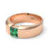 Princess Cut Emerald Solitaire Wedding Band - Lane No. 5 image 1
