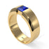Princess Cut Sapphire Solitaire Wedding Band - Lane No. 13 image 3