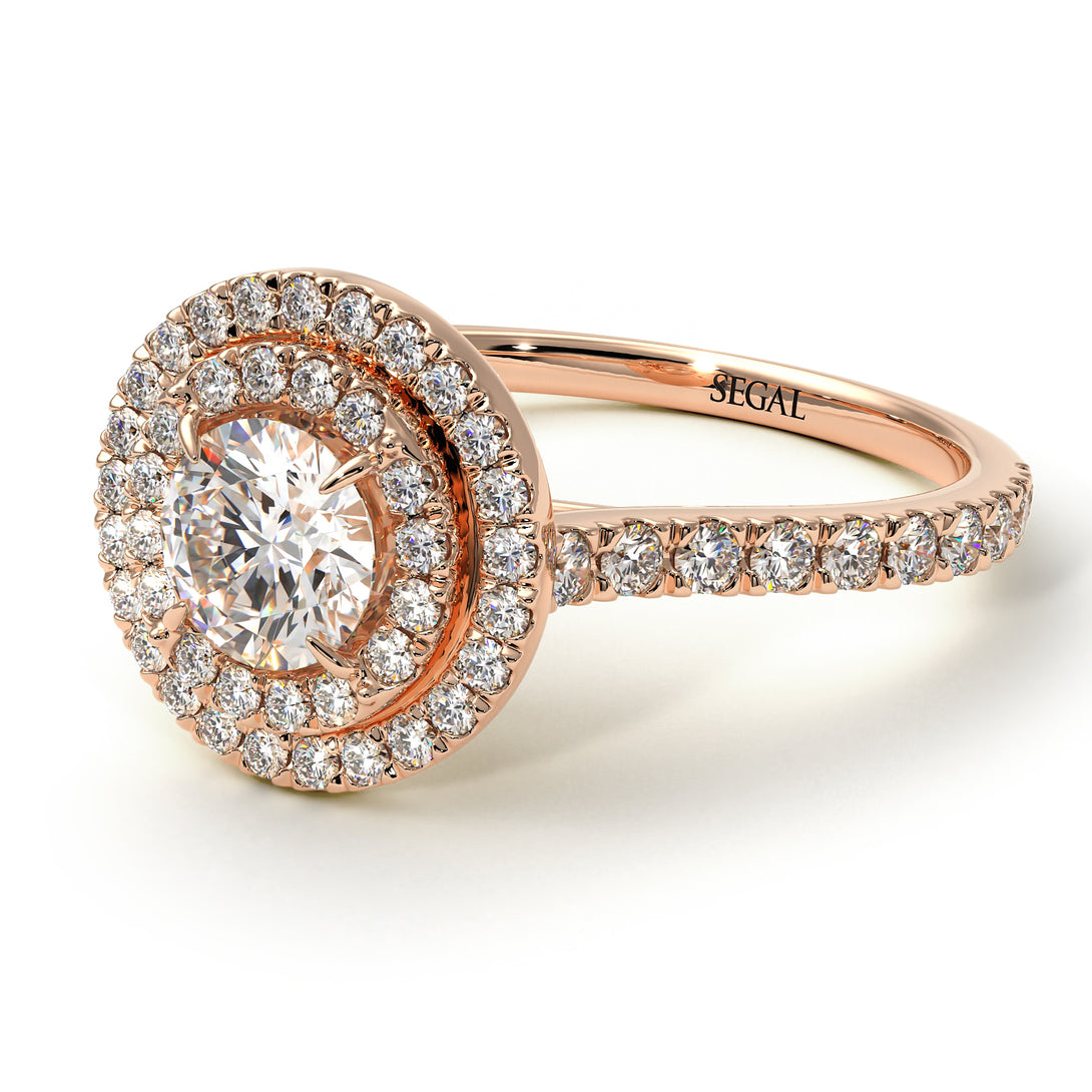 Double Halo Diamond Ring - Zoey No. 5
