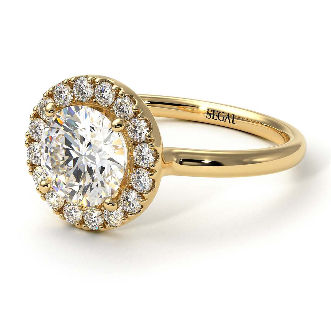 1ct Round Diamond Engagement Ring - Natalia No. 1