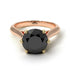 Two Tones 3ct Black Diamond Engagement Ring - June No. 79 image 4