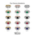 Three Stones Black Diamond Braches Ring - Donna No. 68 image 5