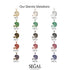 American Football Helmet Sapphire Pendant - Dennis No. 15 image 4