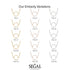 Geometric Black Diamond Pendant Golden Diamond - Emberly No. 7 image 2