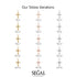 Latin Black Diamond Cross Necklace - Tobias No. 8 image 2