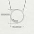 3 Black Diamond Round Necklace - Raina No. 8 image 2