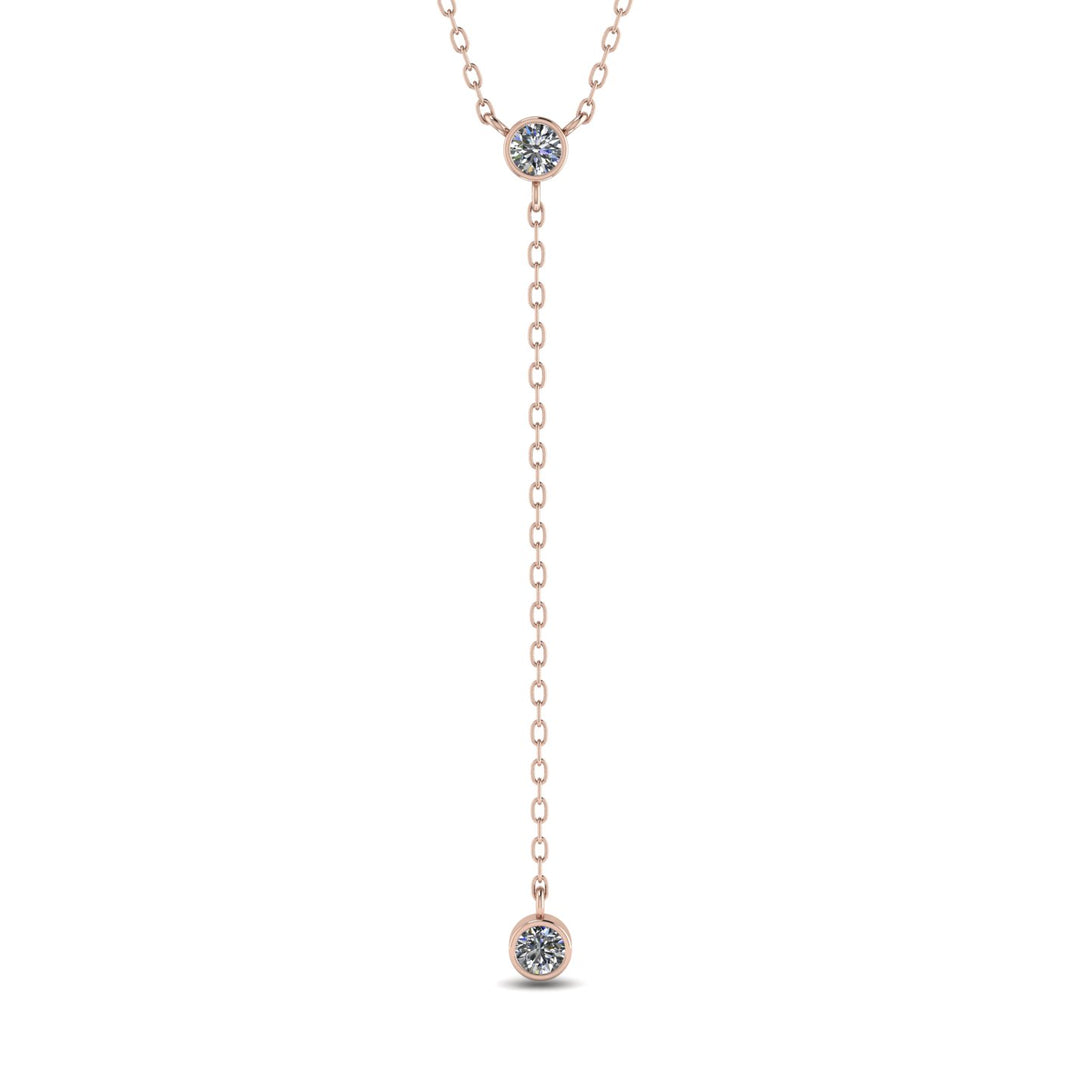 Diamond Tie Necklace - Alma No. 2