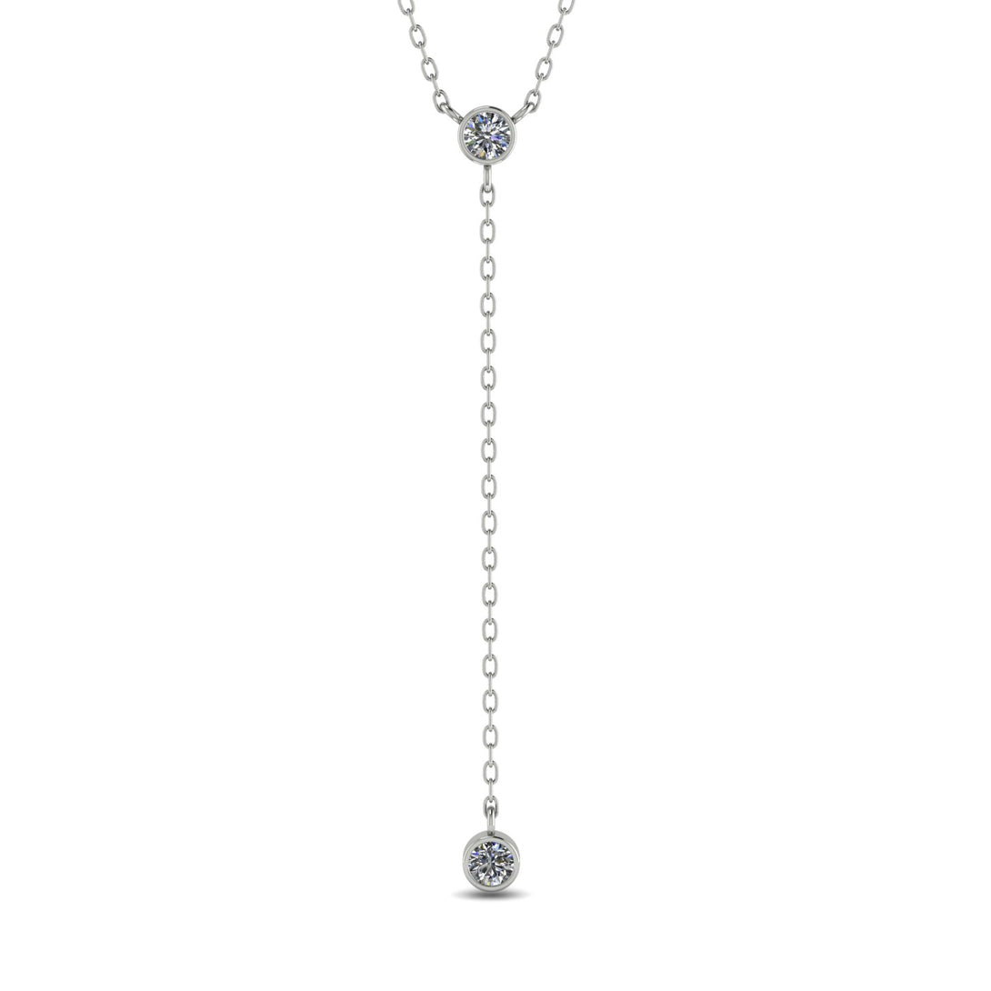 Diamond Tie Necklace - Alma No. 3