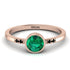 Bezel Minimalist Emerald Ring - Kinsley No. 20 image 1