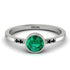 Bezel Minimalist Emerald Ring - Kinsley No. 21 image 1