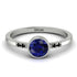 Bezel Minimalist Sapphire Ring - Kinsley No. 30 image 1