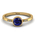 Bezel Minimalist Sapphire Ring - Kinsley No. 13 image 1