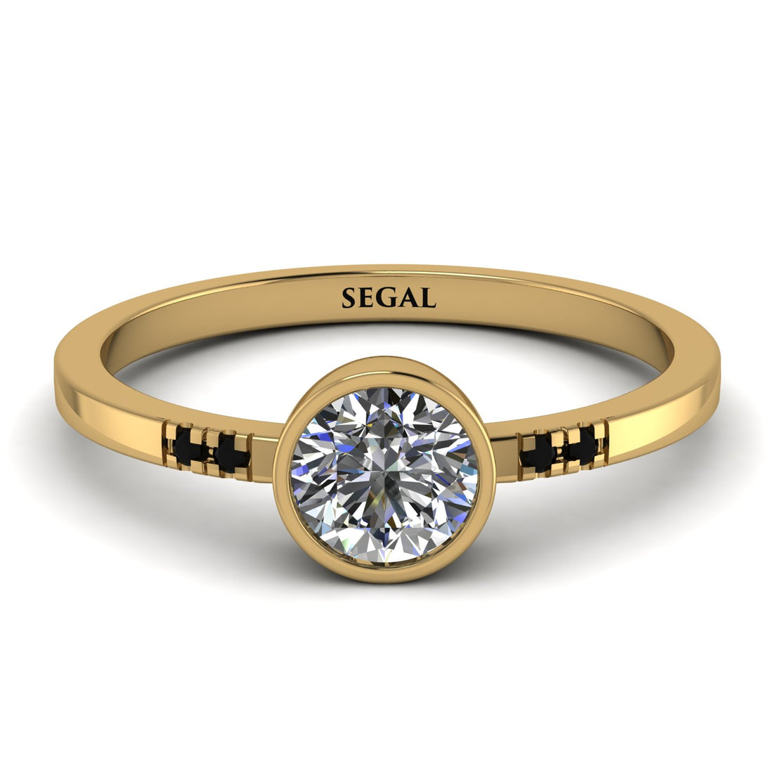 Bezel Minimalist Diamond Ring - Kinsley No. 16