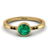 Bezel Minimalist Emerald Ring - Kinsley No. 19 image 1