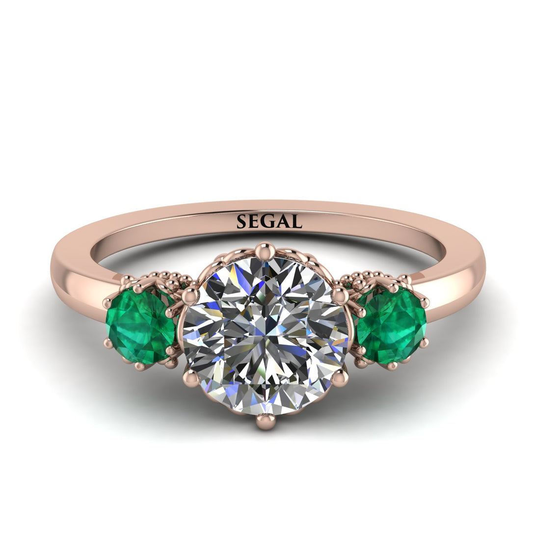Classic 3 Stone Diamond Engagement Ring - Sofia No. 17