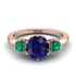 Classic 3 Stone Sapphire Engagement Ring - Sofia No. 29 image 1