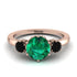 Classic 3 Stone Emerald Engagement Ring - Sofia No. 35 image 1