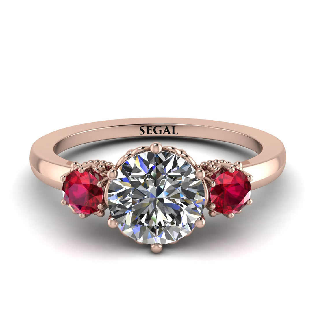 Classic 3 Stone Diamond Engagement Ring - Sofia No. 47