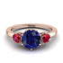 Classic 3 Stone Sapphire Engagement Ring - Sofia No. 59 image 1
