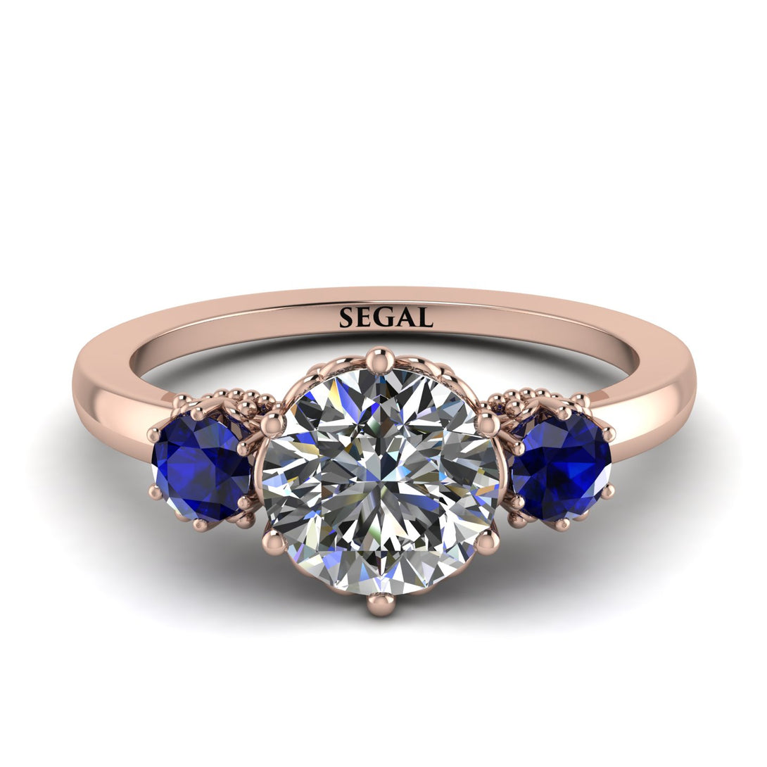Classic 3 Stone Diamond Engagement Ring - Sofia No. 62