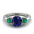 Classic 3 Stone Sapphire Engagement Ring - Sofia No. 30 image 1
