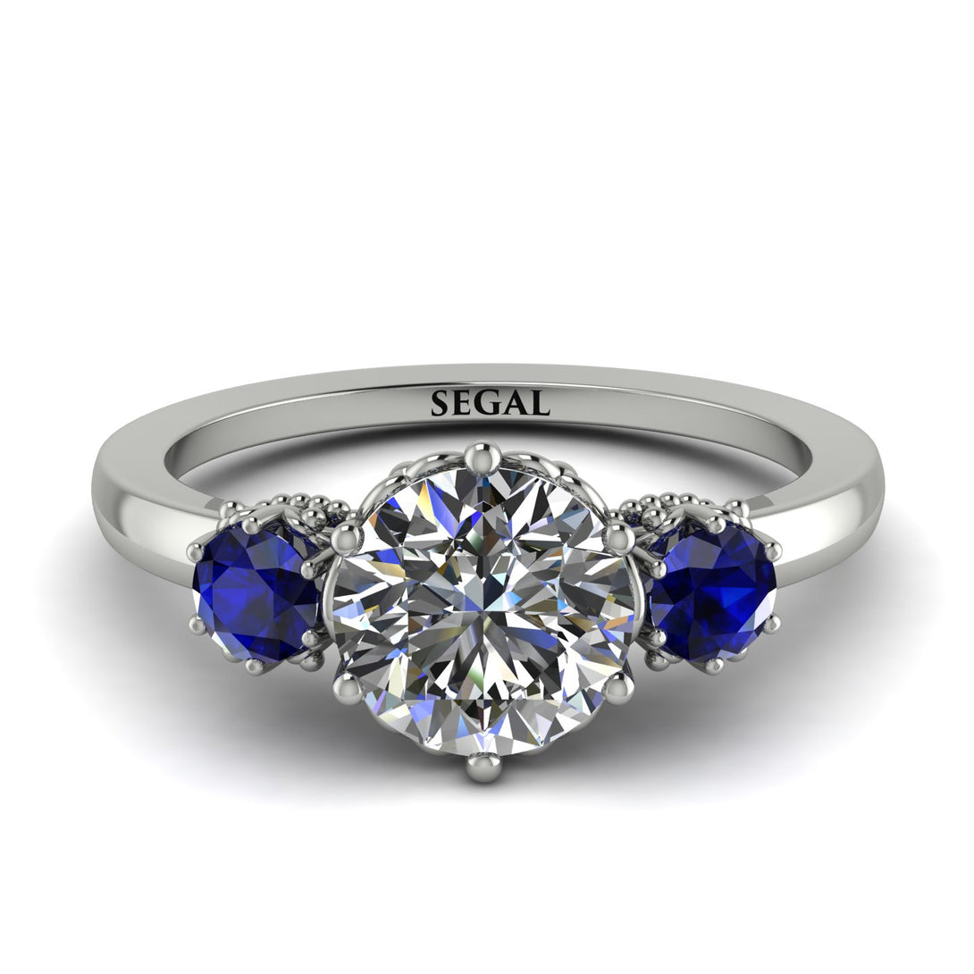 Classic 3 Stone Diamond Engagement Ring - Sofia No. 63