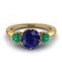 Classic 3 Stone Sapphire Engagement Ring - Sofia No. 28 image 1