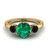 Classic 3 Stone Emerald Engagement Ring - Sofia No. 34 image 1