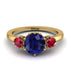 Classic 3 Stone Sapphire Engagement Ring - Sofia No. 58 image 1