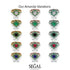 Unique Bloom Halo Sapphire Bridal Set - Amanda No. 45 image 6