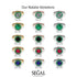 1ct Round Sapphire Engagement Ring - Natalia No. 44 image 6