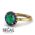 1ct Round Emerald Engagement Ring - Natalia No. 64 image 10